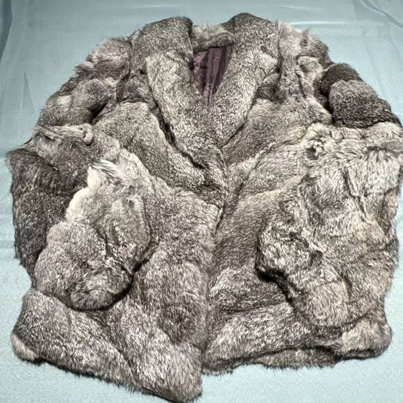 Vintage 1960’-70’s Rabbit Fur Coat size S - Picture 4 of 10